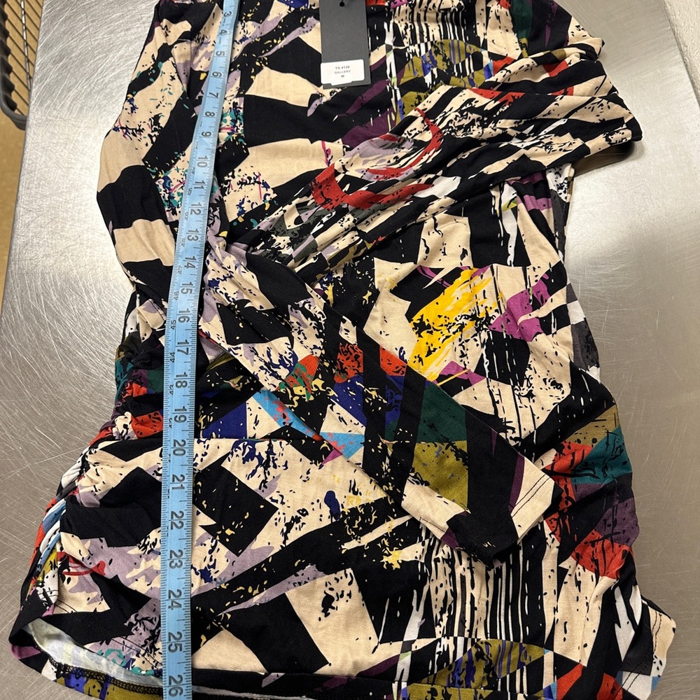 Women’s Kozan Abstract Multicolor Ruched Max Turtleneck Diana Dress Print